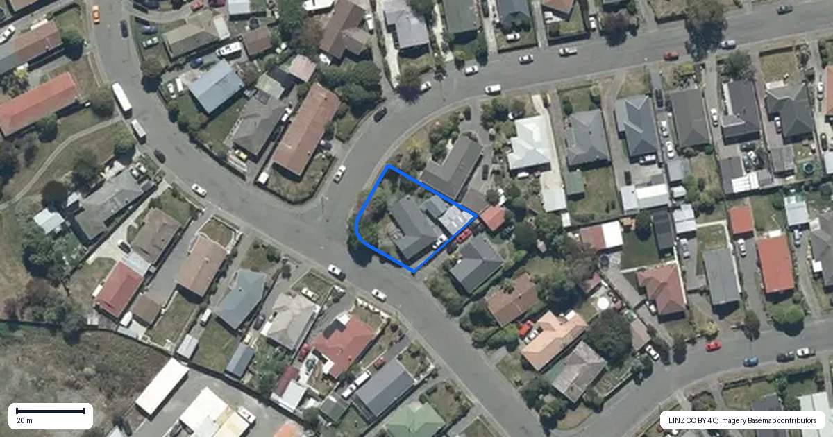 Property context map for 42 Denise Crescent, Hornby, Christchurch