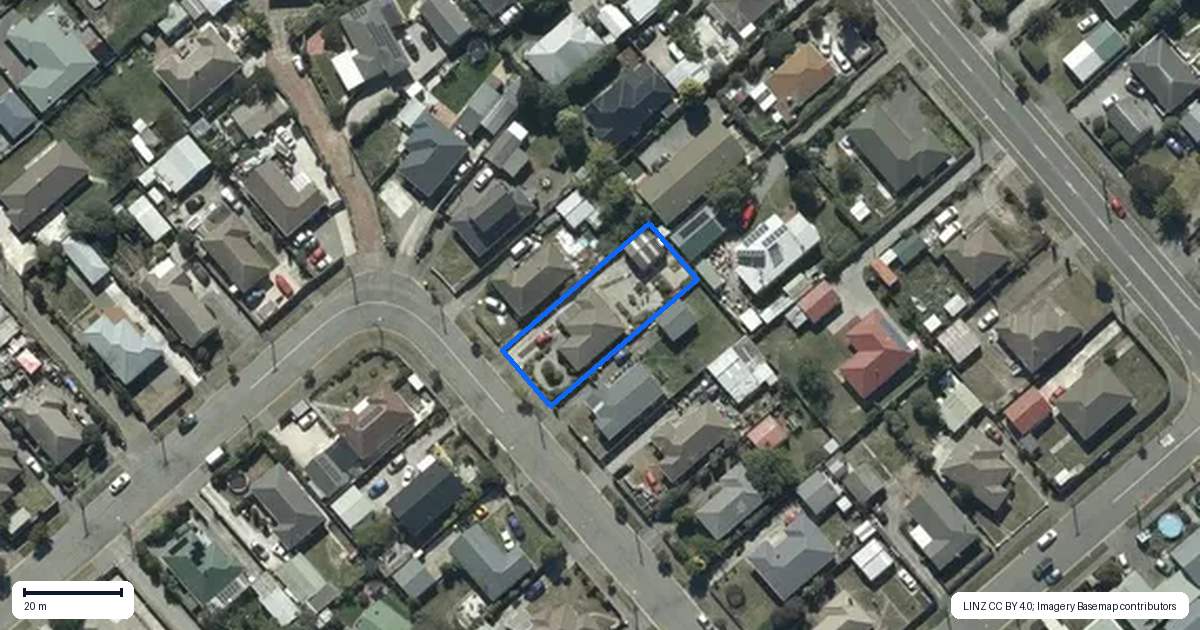 Property context map for 12 Tomrich Street, Aranui, Christchurch
