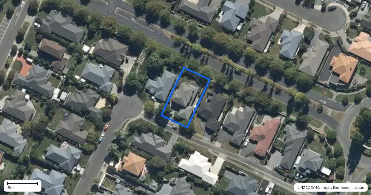 Property context map for 21 Anglem Way, Northwood, Christchurch