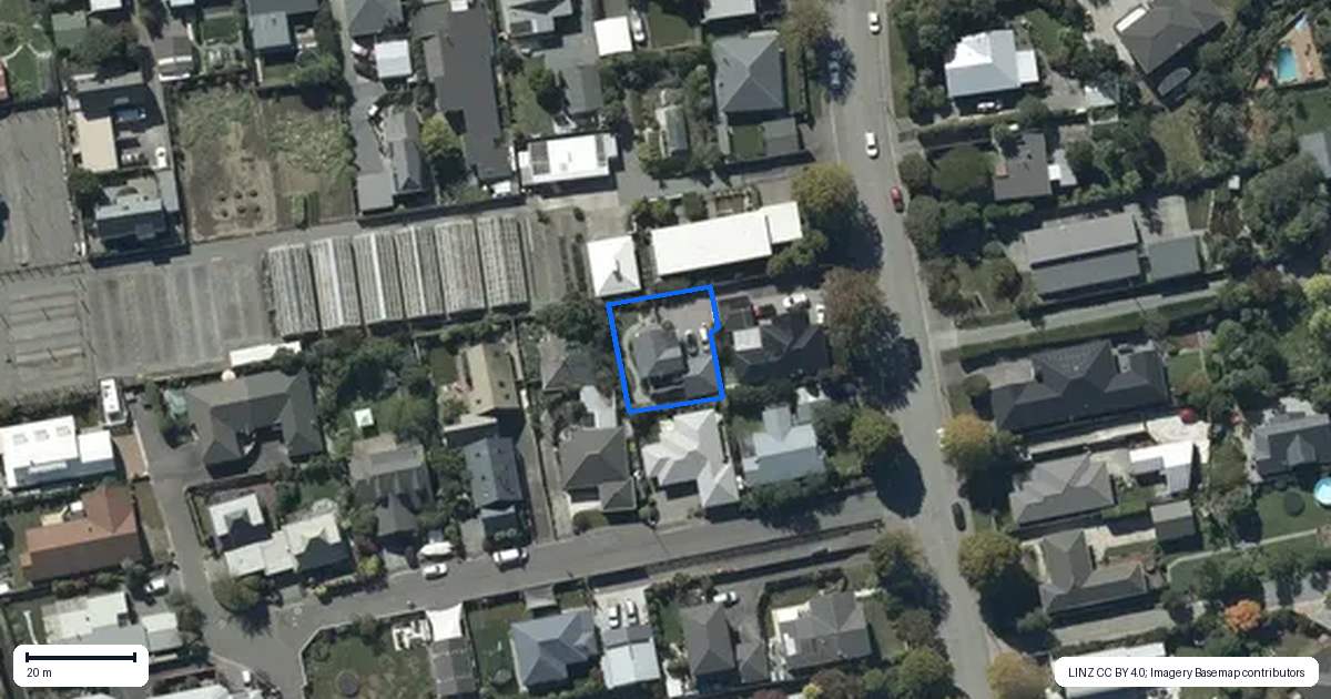 Property context map for 8A Bowenvale Avenue, Cashmere, Christchurch