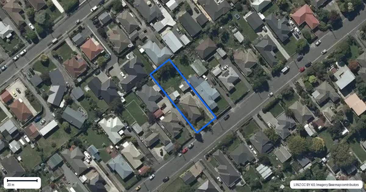 Property context map for 22 Samuel Street, Hoon Hay, Christchurch