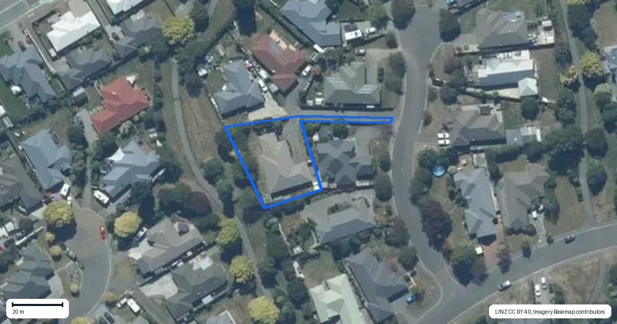 Property context map for 7 Raphael Close, Rolleston