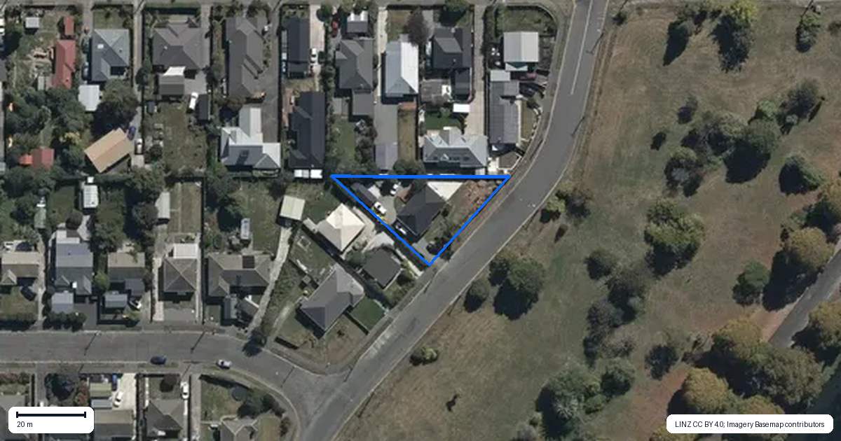Property context map for 53 Flesher Avenue, Richmond, Christchurch