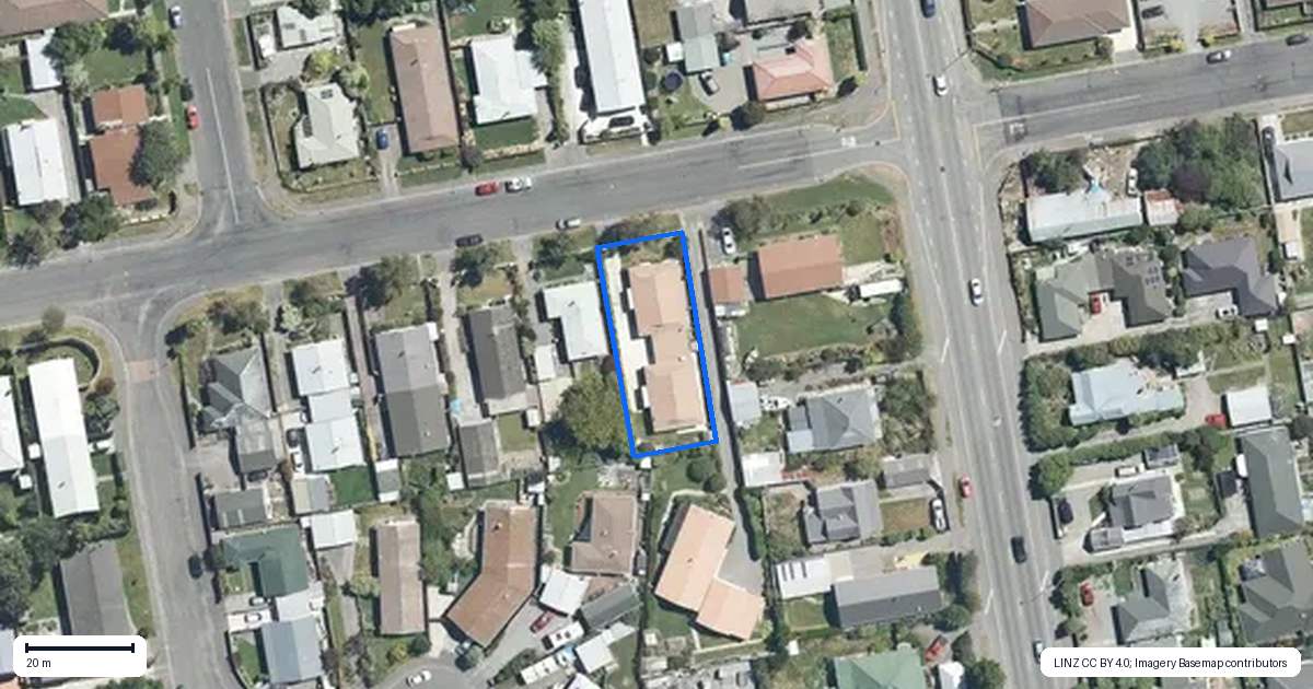 Property context map for 13B Charles Street, Rangiora