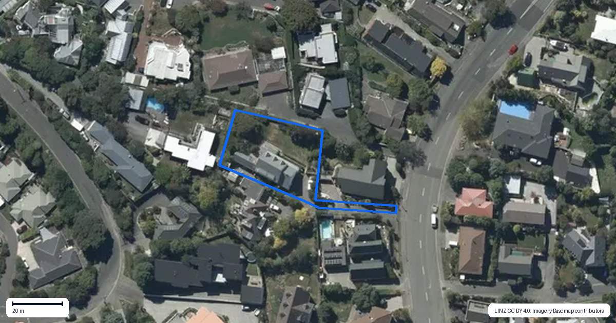Property context map for 42 Penruddock Rise, Westmorland, Christchurch