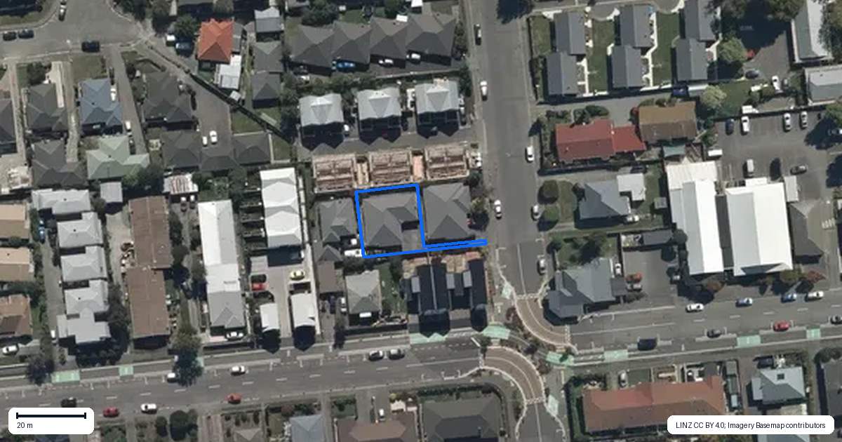 Property context map for 29A Division Street, Riccarton, Christchurch
