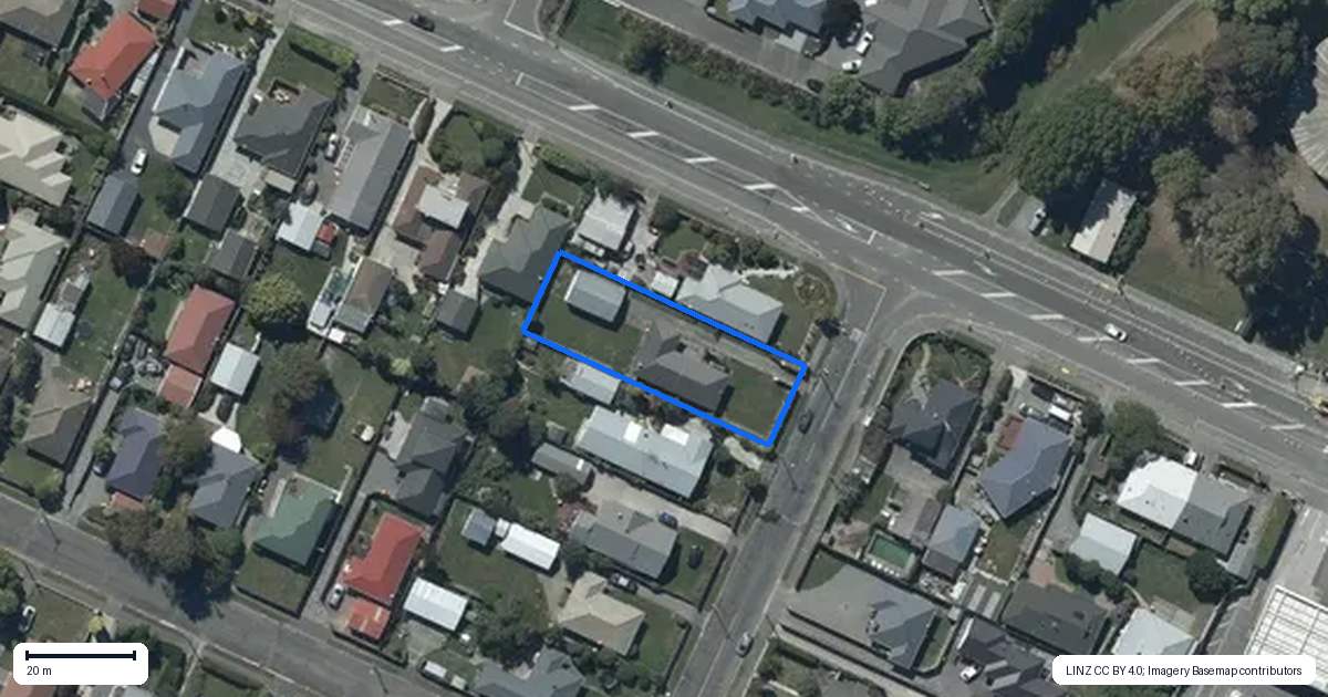 Property context map for 77 Ensign Street, Halswell, Christchurch