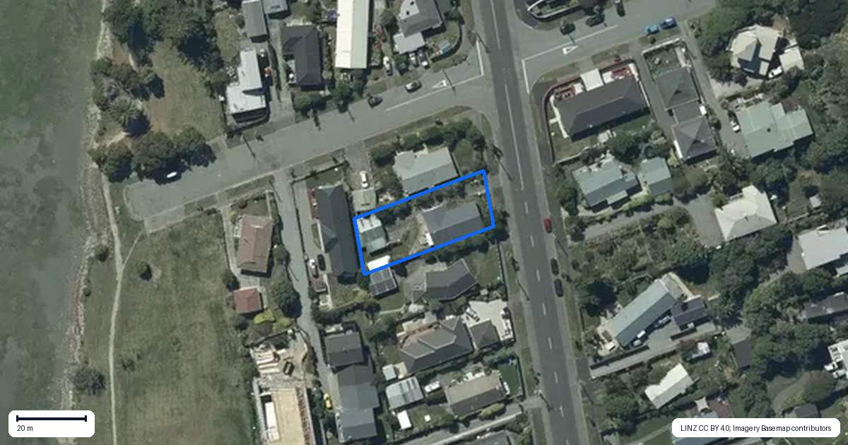 Property context map for 52 Rocking Horse Road, Southshore, Christchurch