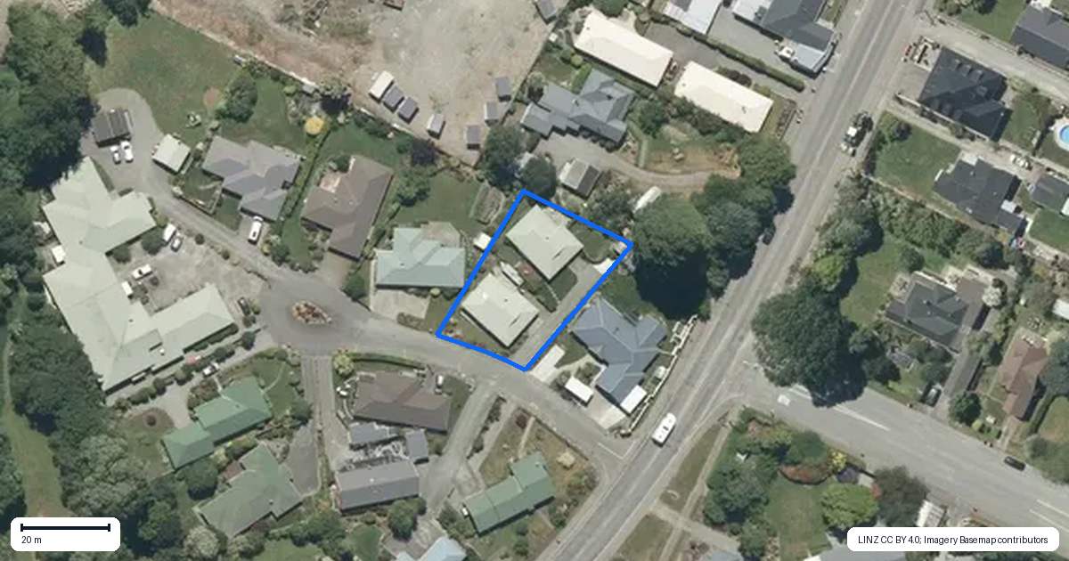 Property context map for 35A McKenzie Street, Geraldine