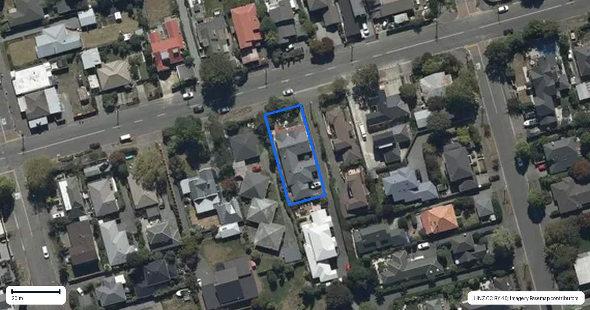 Property context map for 50 Jeffreys Road, Fendalton, Christchurch