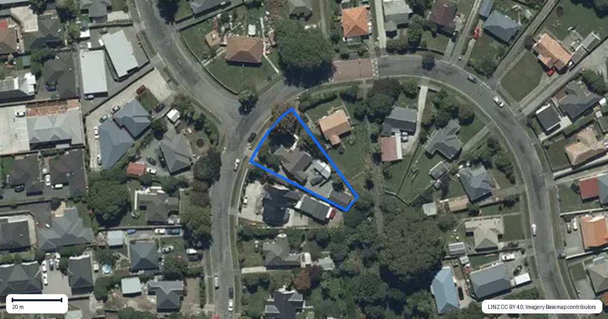 Property context map for 21 Piko Crescent, Riccarton, Christchurch