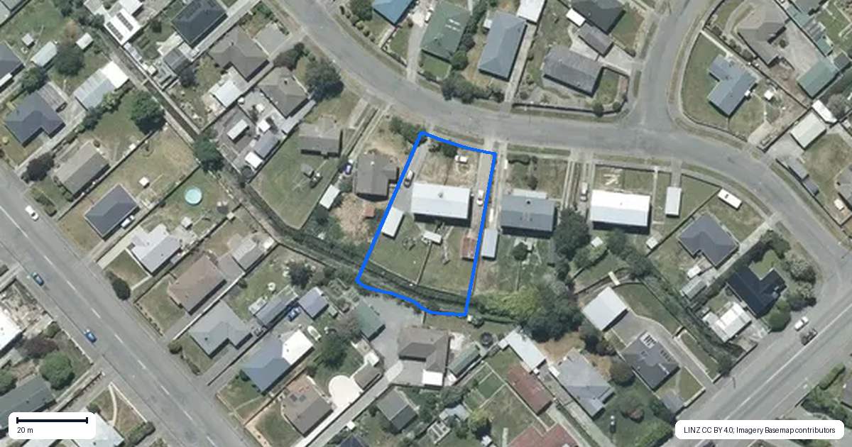 Property context map for 14 Collins Street, Netherby, Ashburton