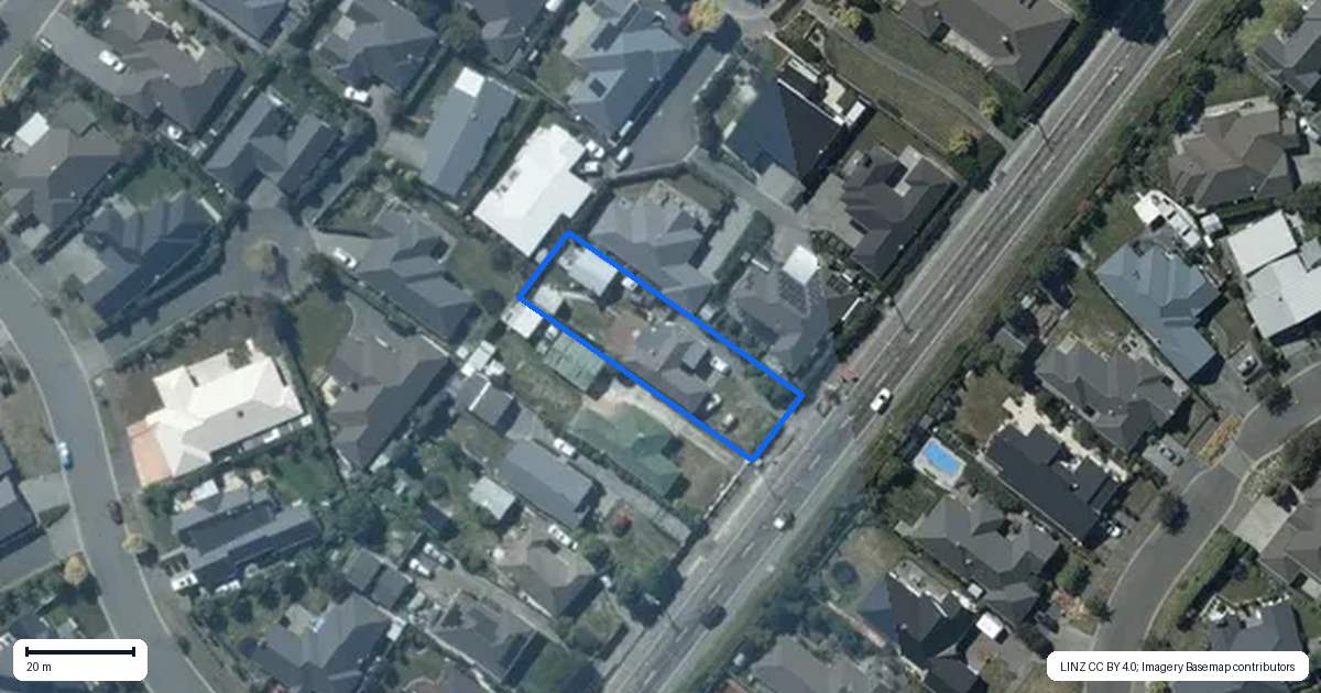 Property context map for 642 Springs Road, Prebbleton