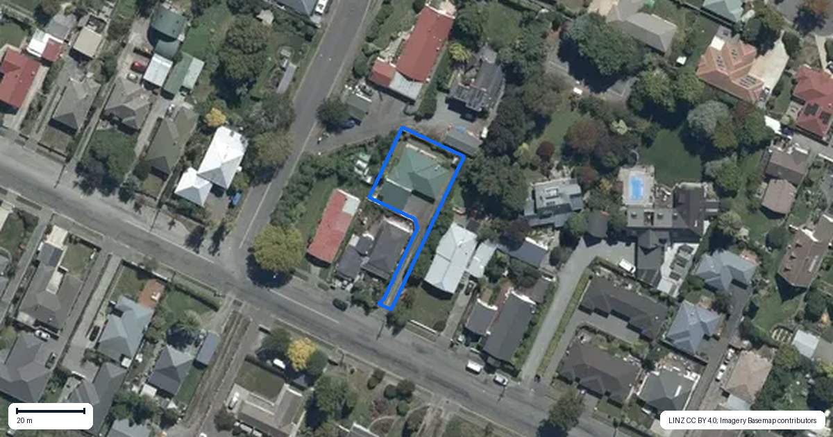 Property context map for 20A Darroch Street, Belfast, Christchurch