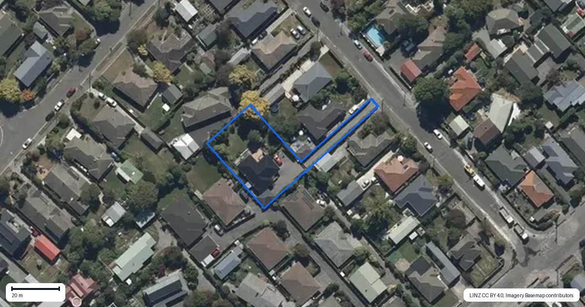 Property context map for 9 Wallace Street, Bryndwr, Christchurch