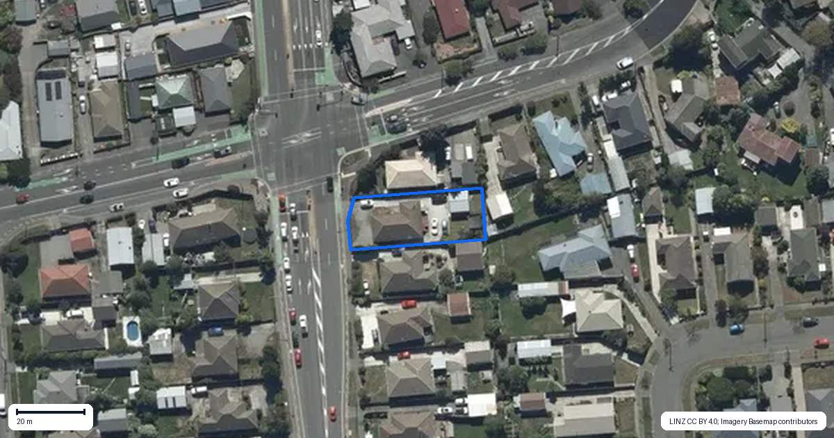 Property context map for 186 Marshland Road, Shirley, Christchurch