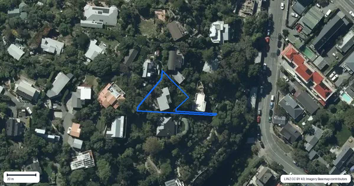 Property context map for 7 Aranoni Track, Clifton, Christchurch