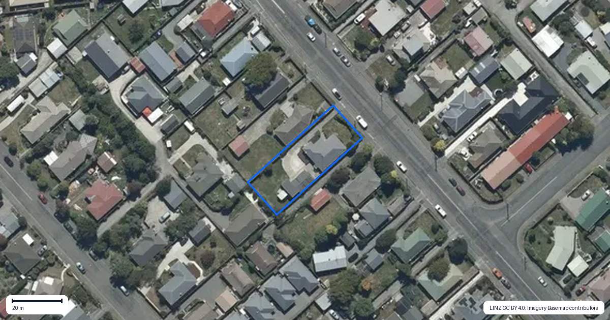 Property context map for 16 Neill Street, Hornby, Christchurch