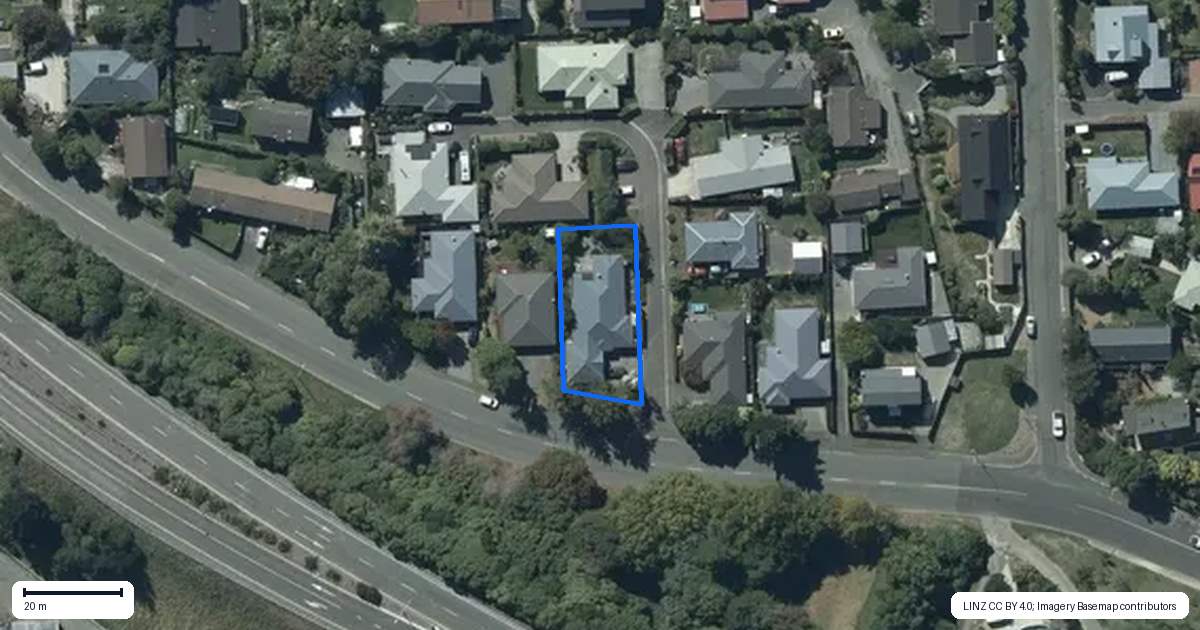 Property context map for 1 Castleview Lane, Heathcote Valley, Christchurch