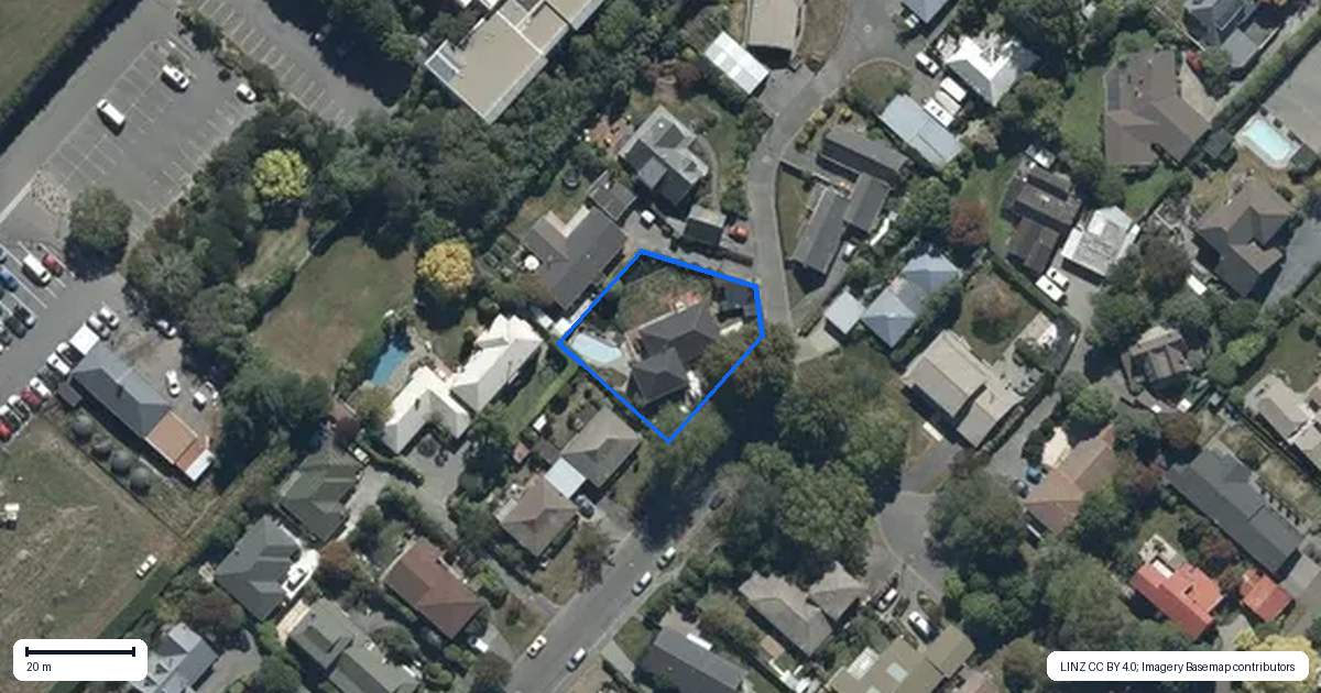 Property context map for 17 Kingham Place, Avonhead, Christchurch