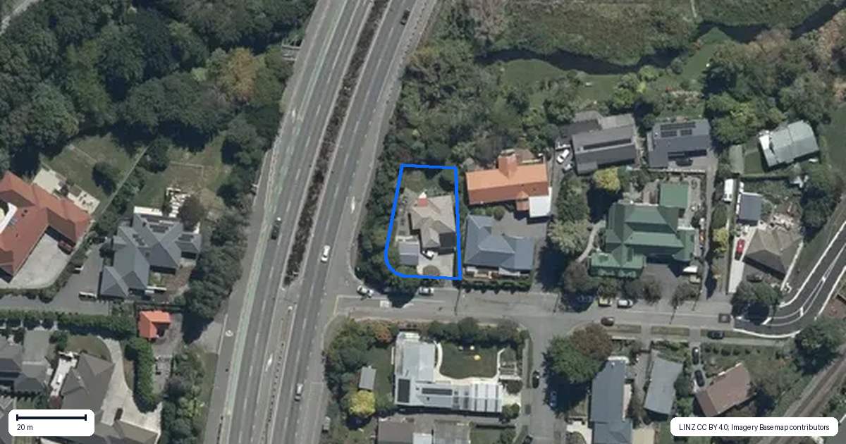 Property context map for 1 Cunliffe Road, Redwood, Christchurch