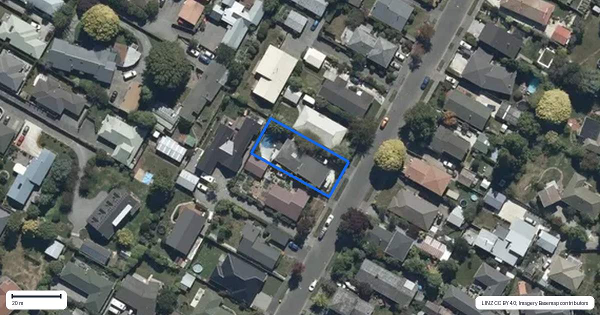 Property context map for 27 Kimberley Street, Casebrook, Christchurch