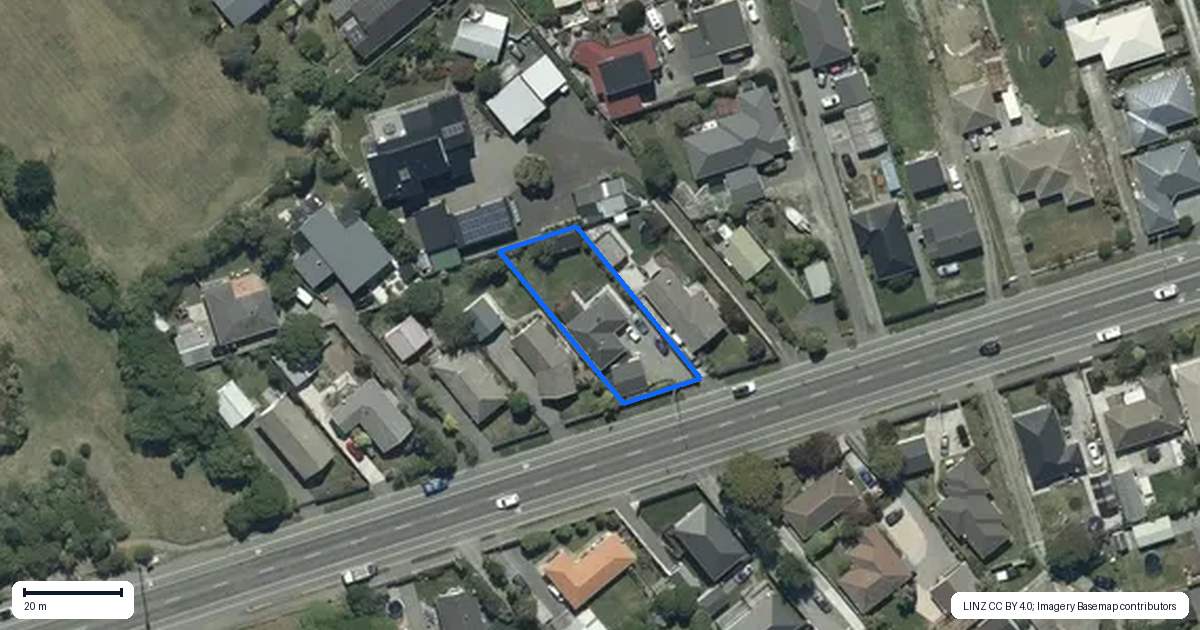 Property context map for 102 Bridge Street, New Brighton, Christchurch