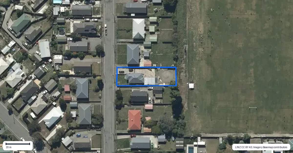 Property context map for 19 Griffiths Avenue, Linwood, Christchurch