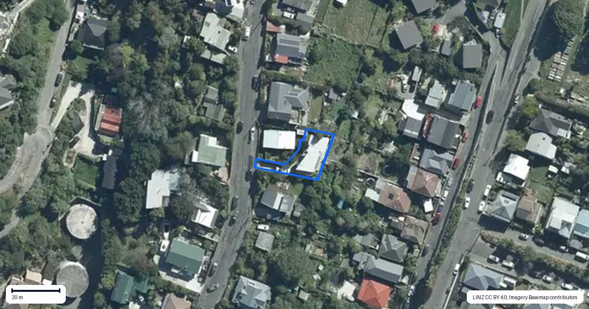 Property context map for 10A Cornwall Road, Lyttelton