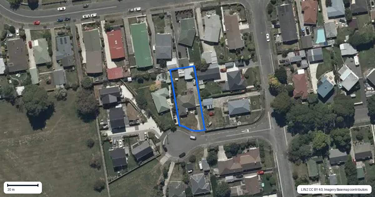 Property context map for 7 Bramwell Street, Dallington, Christchurch