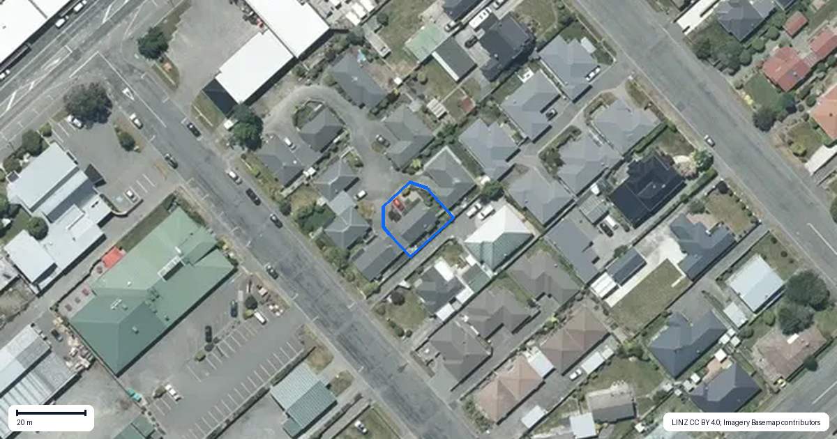 Property context map for 5/11 Cox Street, Ashburton