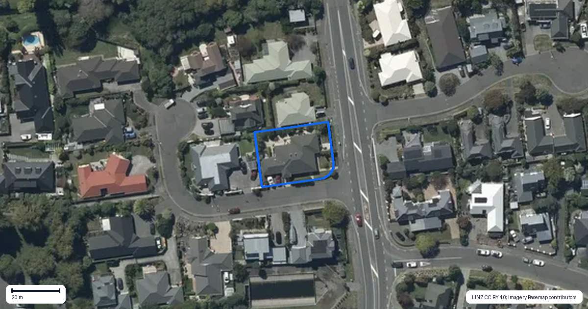 Property context map for 18 Penruddock Rise, Westmorland, Christchurch