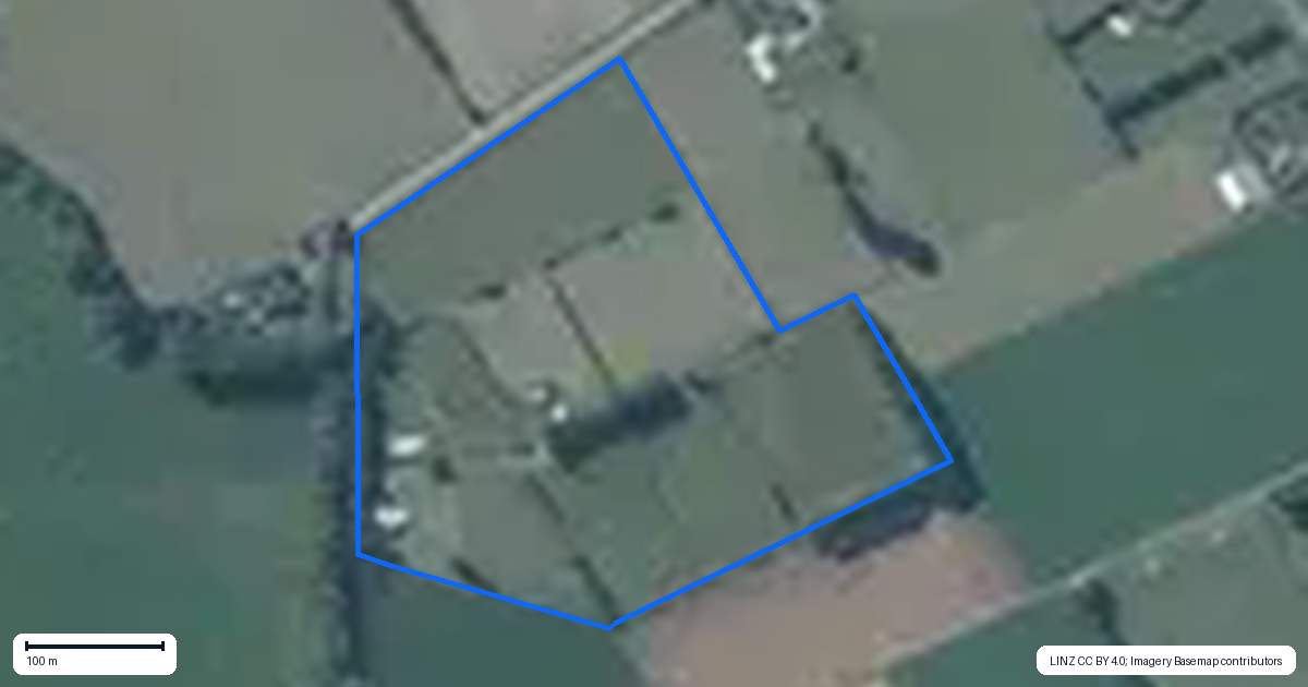 Property context map for 85 Curries Road, Springston