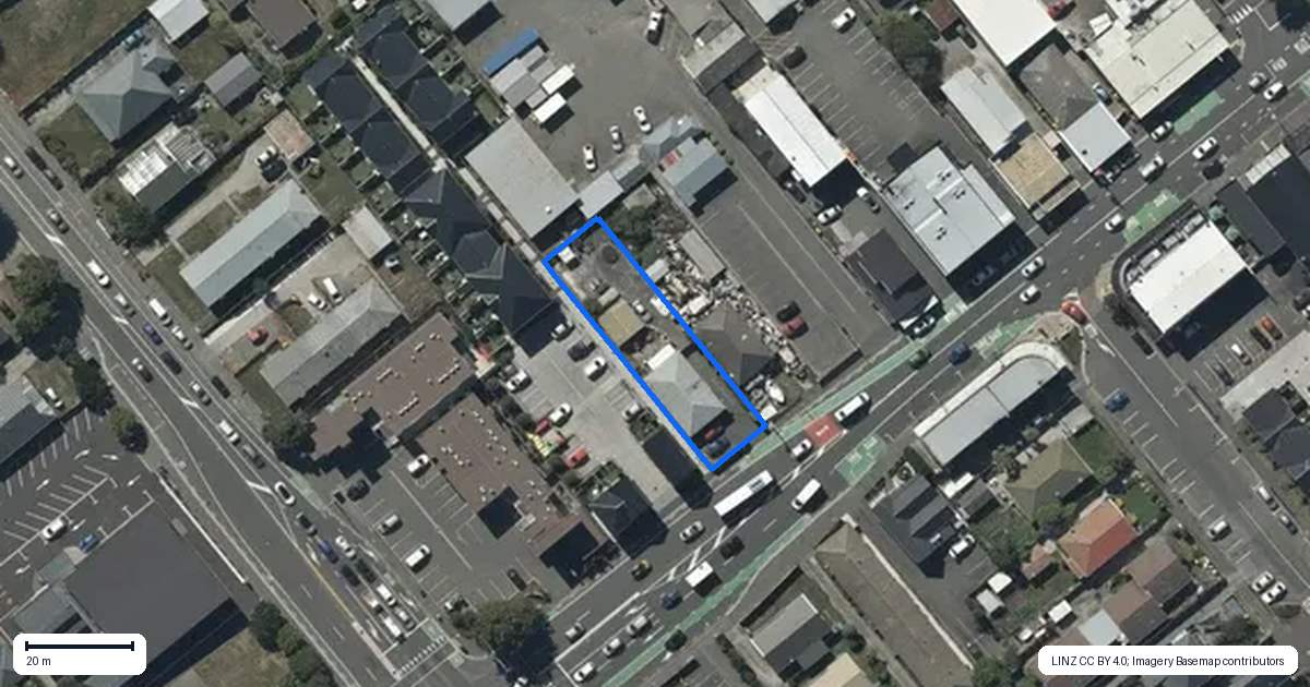 Property context map for 245 Lincoln Road, Addington, Christchurch