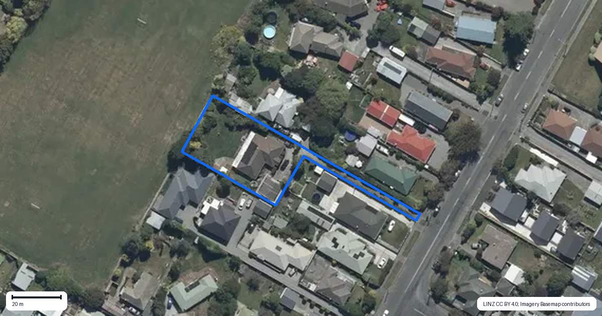 Property context map for 61 Breens Road, Bishopdale, Christchurch