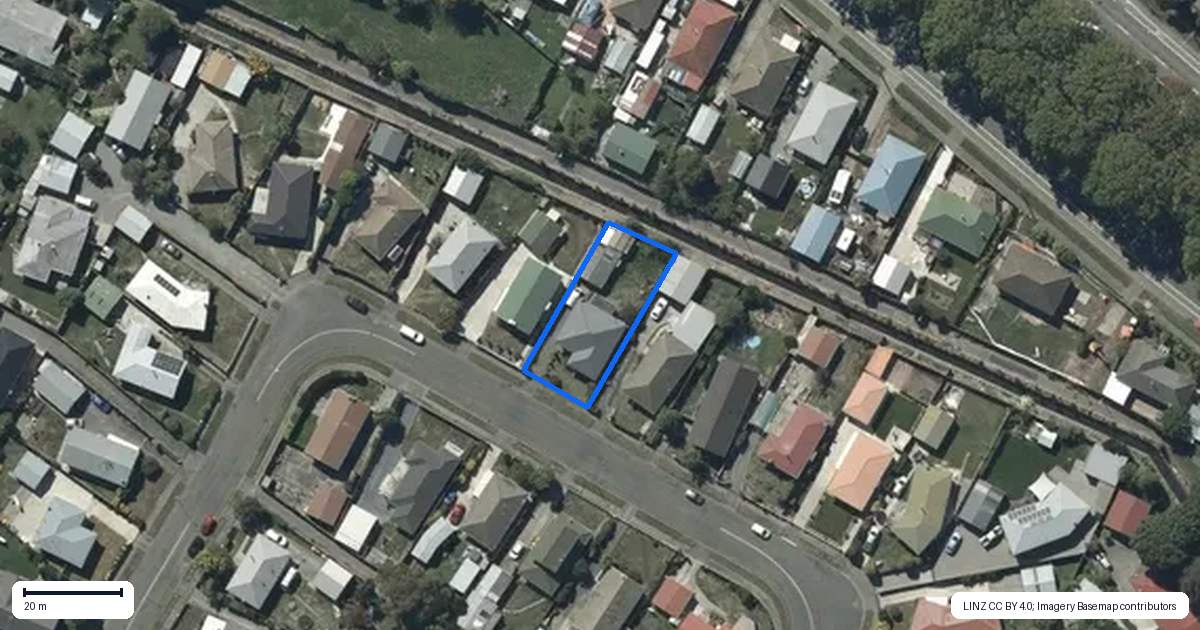 Property context map for 46 Frensham Crescent, Woolston, Christchurch