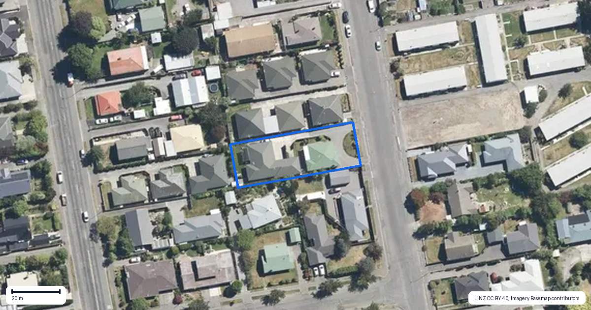 Property context map for 33 Durham Street, Rangiora