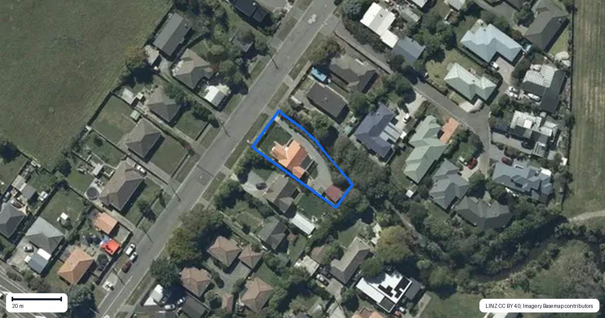 Property context map for 16 Alport Place, Woolston, Christchurch