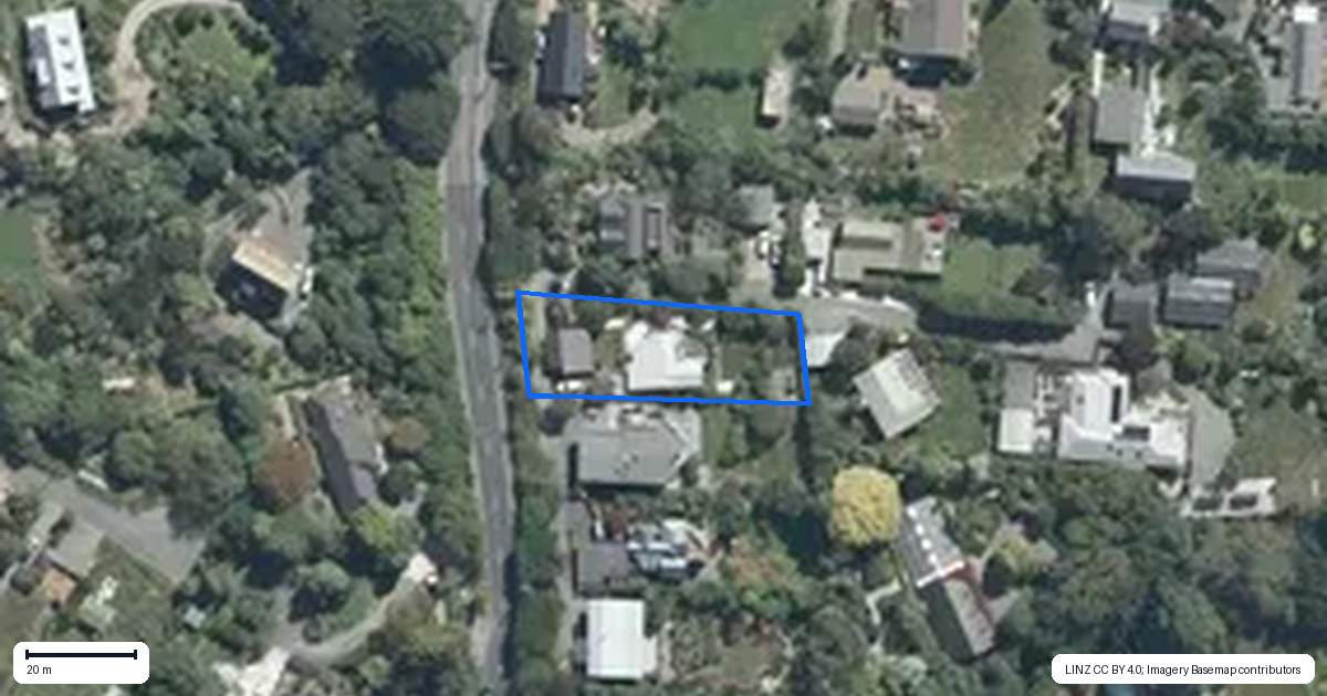 Property context map for 37 Main Road, Governors Bay