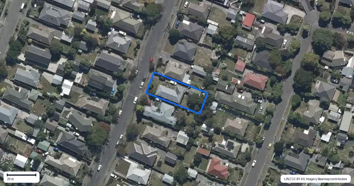 Property context map for 20 Teesdale Street, Burnside, Christchurch