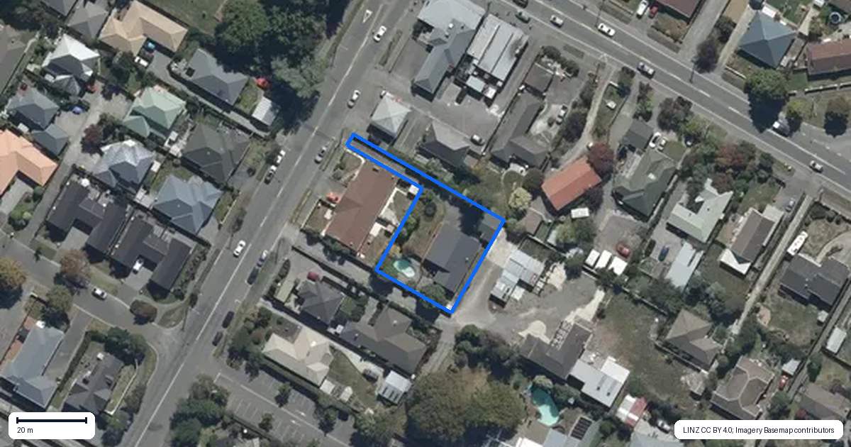 Property context map for 102B Highsted Road, Bishopdale, Christchurch