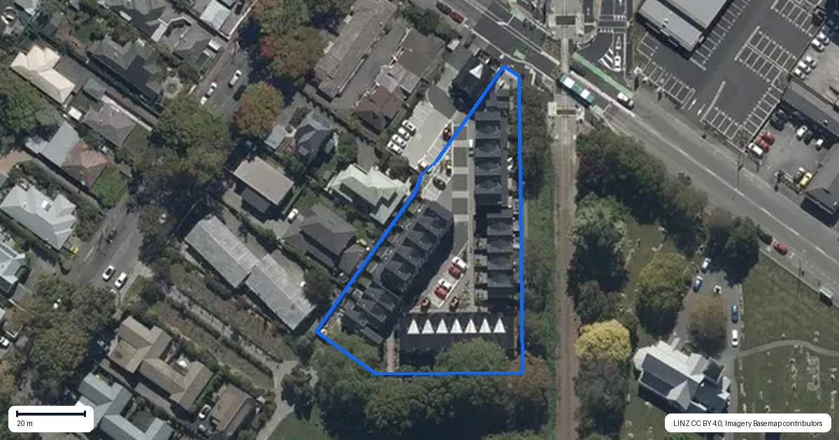 Property context map for 18/27 Harewood Road, Papanui, Christchurch