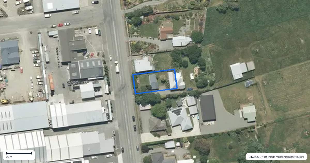 Property context map for 159 Talbot Street, Geraldine