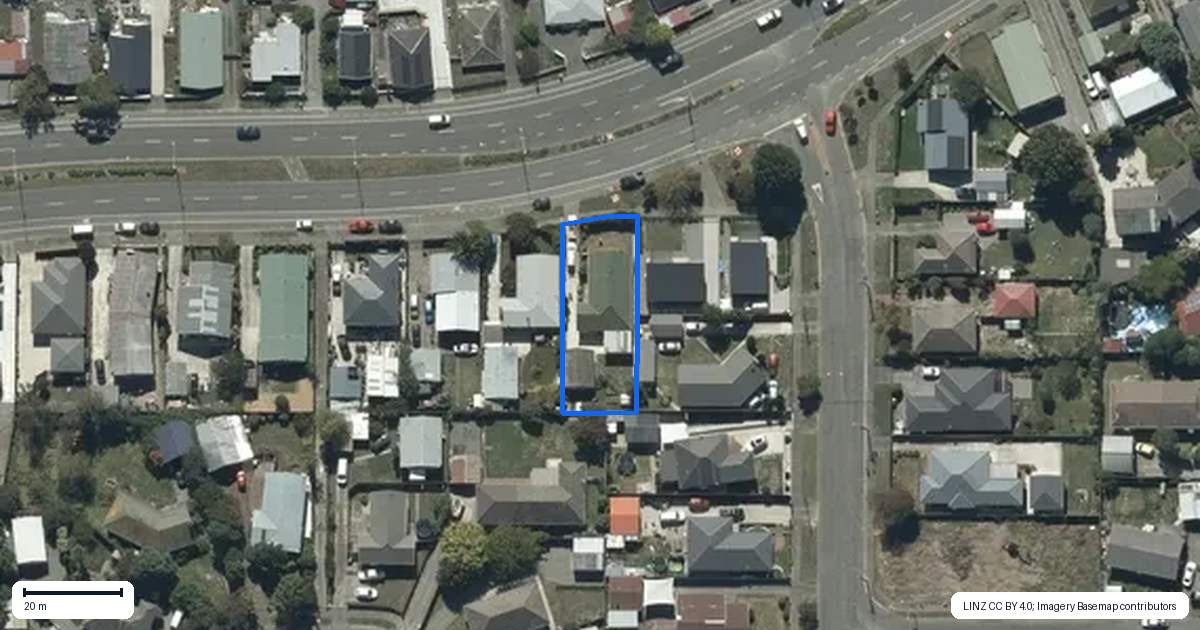 Property context map for 88 Pages Road, Linwood, Christchurch