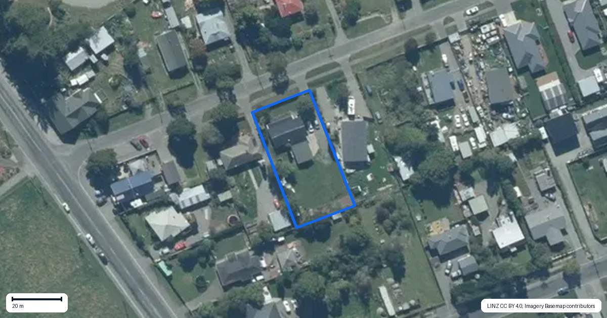 Property context map for 6 Hobbs Street, Hororata