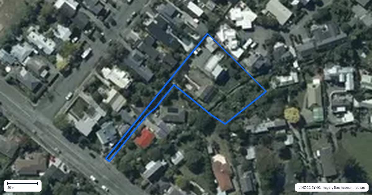 Property context map for 41 Campbell Street, Sumner, Christchurch