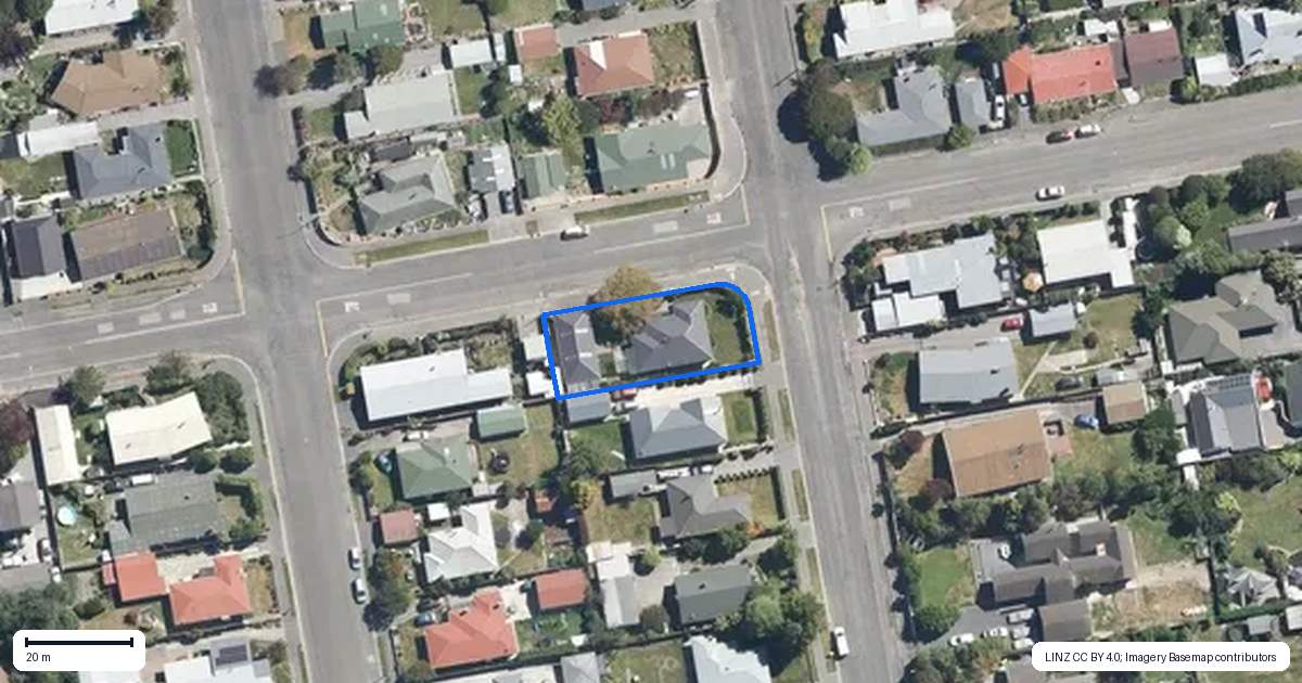 Property context map for 43 Seddon Street, Rangiora