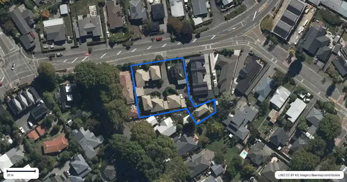 Property context map for 6/160 St Albans Street, St Albans, Christchurch