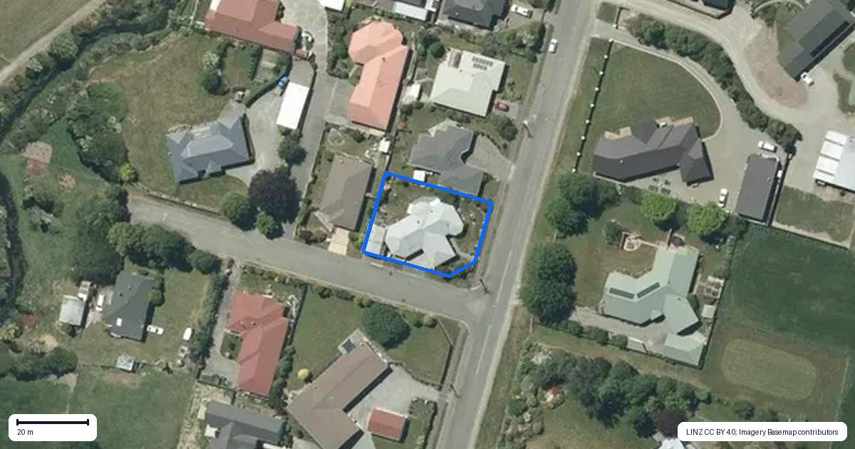 Property context map for 77 Murray Street, Temuka