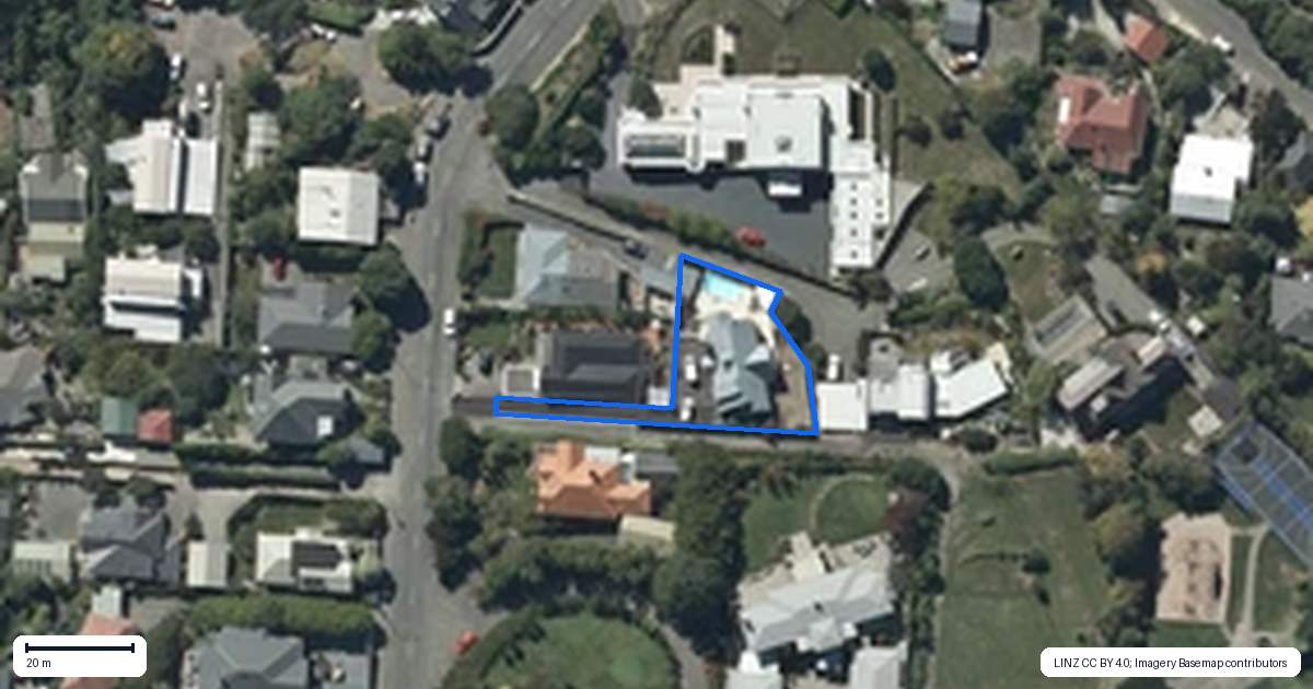 Property context map for 81A Dyers Pass Road, Cashmere, Christchurch